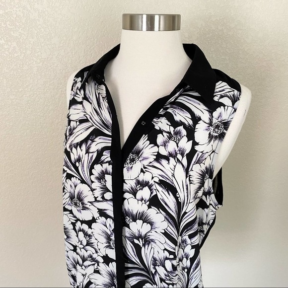 RORY BEC RBL Floral Sleeveless Blouse Size Small - Picture 3 of 10